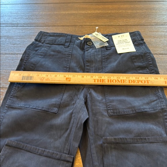 Madewell The Slim Straight Utility Pant in Garment Dye Size 25 - Picture 9 of 14